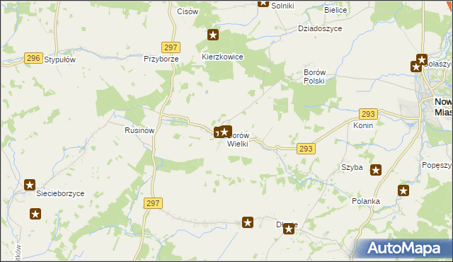 mapa Borów Wielki, Borów Wielki na mapie Targeo