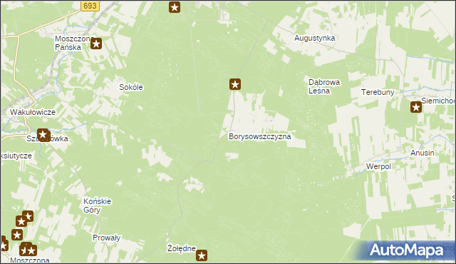 mapa Borysowszczyzna, Borysowszczyzna na mapie Targeo