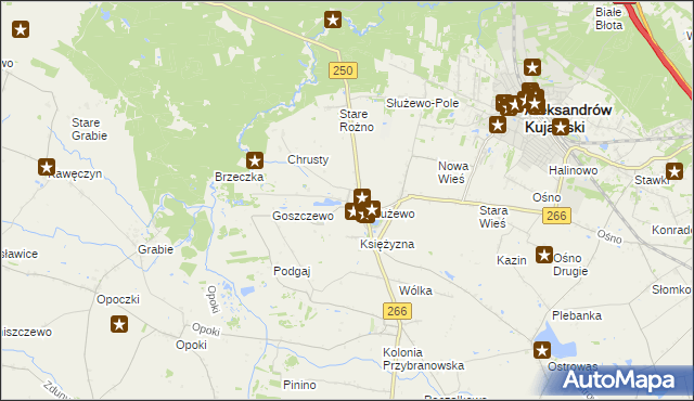 mapa Broniszewo gmina Aleksandrów Kujawski, Broniszewo gmina Aleksandrów Kujawski na mapie Targeo