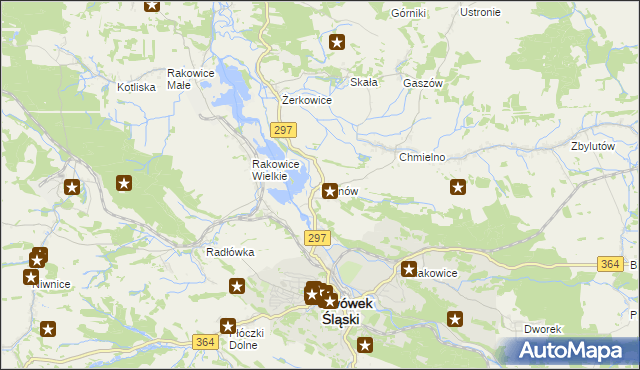mapa Brunów gmina Lwówek Śląski, Brunów gmina Lwówek Śląski na mapie Targeo