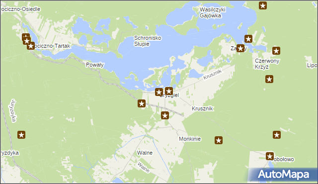 mapa Bryzgiel, Bryzgiel na mapie Targeo