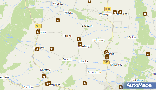 mapa Brzeżany, Brzeżany na mapie Targeo