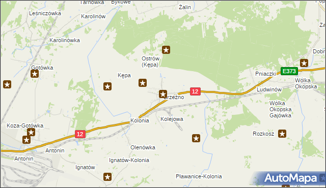 mapa Brzeźno gmina Dorohusk, Brzeźno gmina Dorohusk na mapie Targeo