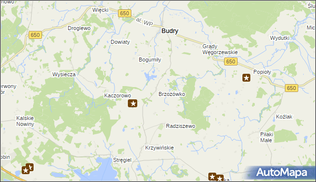 mapa Brzozówko, Brzozówko na mapie Targeo