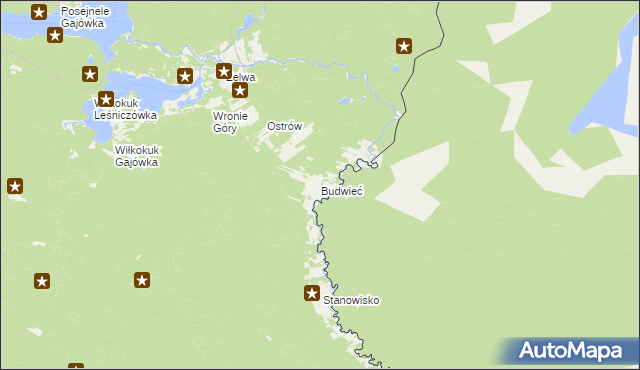 mapa Budwieć, Budwieć na mapie Targeo