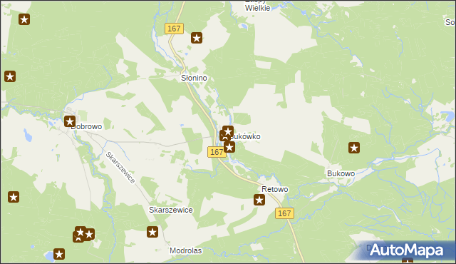 mapa Bukówko, Bukówko na mapie Targeo