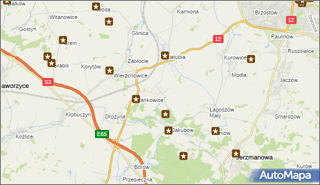 mapa Bukwica gmina Żukowice, Bukwica gmina Żukowice na mapie Targeo