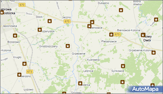 mapa Butrymowce, Butrymowce na mapie Targeo