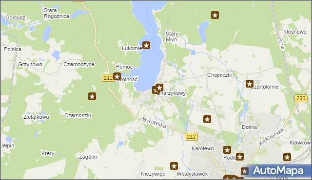 mapa Charzykowy, Charzykowy na mapie Targeo