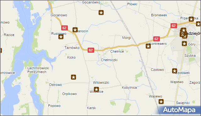 mapa Chełmiczki, Chełmiczki na mapie Targeo