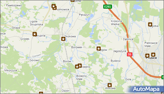 mapa Chodlewko, Chodlewko na mapie Targeo