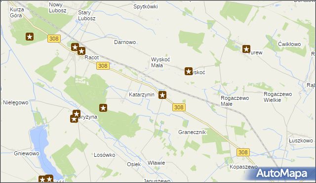 mapa Choryń, Choryń na mapie Targeo