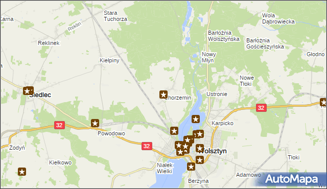 mapa Chorzemin, Chorzemin na mapie Targeo