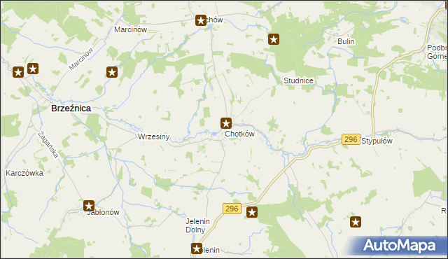 mapa Chotków, Chotków na mapie Targeo