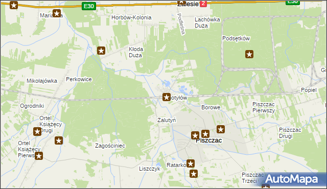 mapa Chotyłów, Chotyłów na mapie Targeo