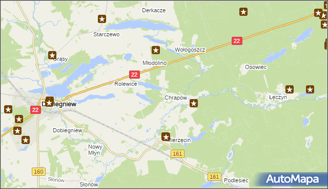 mapa Chrapów, Chrapów na mapie Targeo