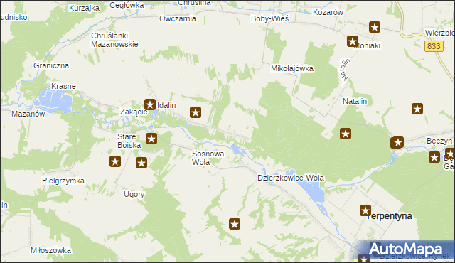 mapa Chruślanki Józefowskie, Chruślanki Józefowskie na mapie Targeo