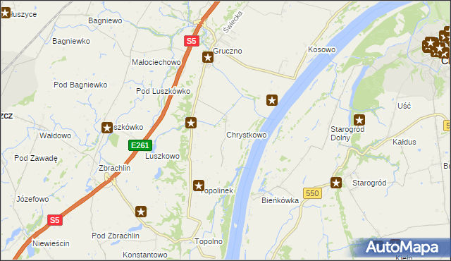 mapa Chrystkowo, Chrystkowo na mapie Targeo