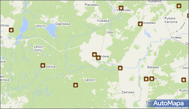 mapa Chynowie, Chynowie na mapie Targeo