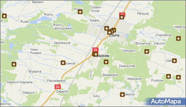 mapa Cieszków, Cieszków na mapie Targeo