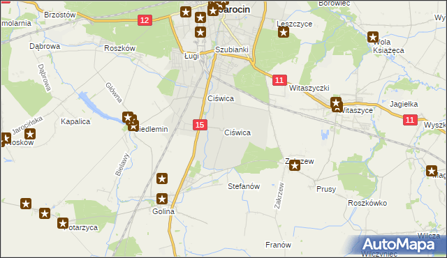mapa Ciświca, Ciświca na mapie Targeo