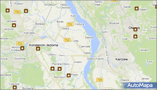 mapa Czernidła, Czernidła na mapie Targeo