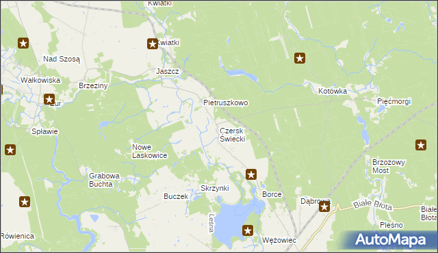 mapa Czersk Świecki, Czersk Świecki na mapie Targeo