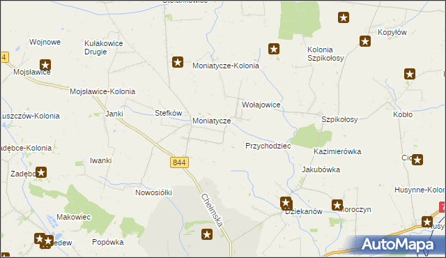 mapa Czortowice, Czortowice na mapie Targeo