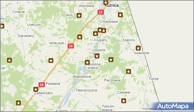 mapa Czuprynowo, Czuprynowo na mapie Targeo