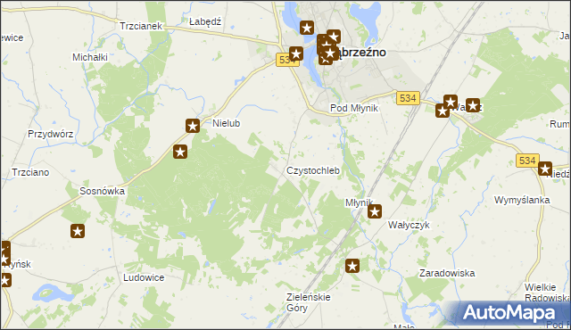 mapa Czystochleb, Czystochleb na mapie Targeo