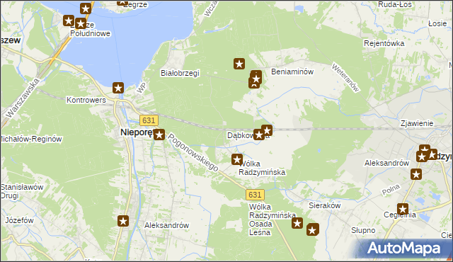 mapa Dąbkowizna, Dąbkowizna na mapie Targeo