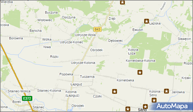 mapa Dębowiec-Kolonia, Dębowiec-Kolonia na mapie Targeo