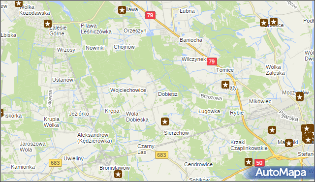 mapa Dobiesz, Dobiesz na mapie Targeo