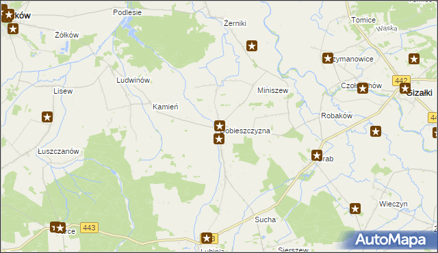 mapa Dobieszczyzna, Dobieszczyzna na mapie Targeo