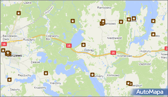 mapa Dobrąg, Dobrąg na mapie Targeo
