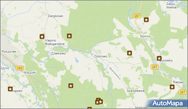 mapa Dobrowo, Dobrowo na mapie Targeo