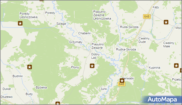 mapa Dobry Las, Dobry Las na mapie Targeo