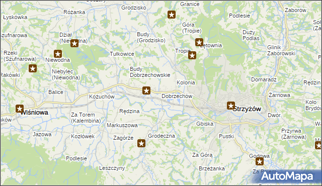 mapa Dobrzechów, Dobrzechów na mapie Targeo