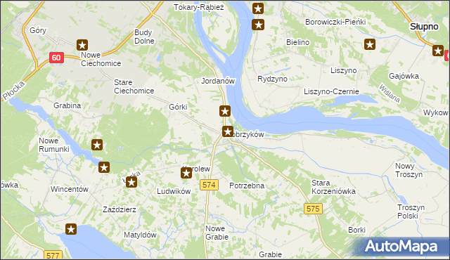 mapa Dobrzyków, Dobrzyków na mapie Targeo