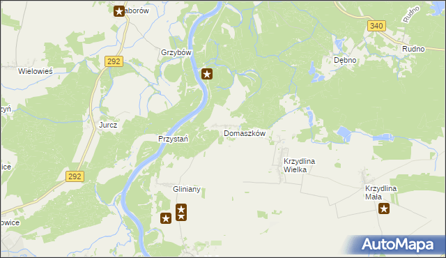 mapa Domaszków gmina Wołów, Domaszków gmina Wołów na mapie Targeo