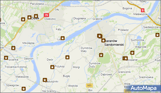 mapa Dymitrów Mały, Dymitrów Mały na mapie Targeo