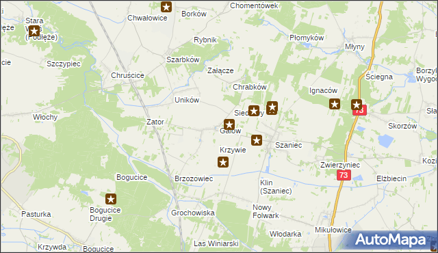 mapa Galów, Galów na mapie Targeo