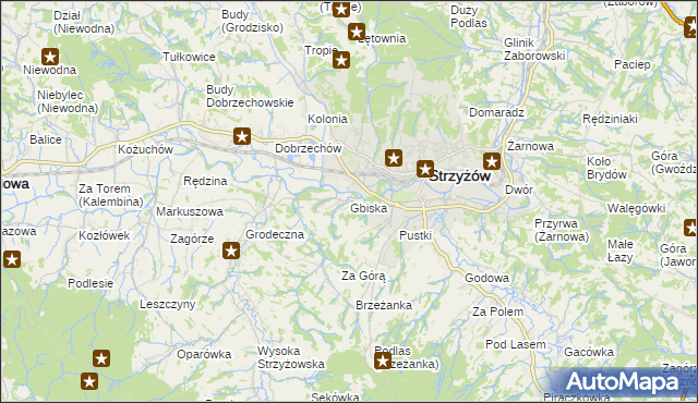 mapa Gbiska, Gbiska na mapie Targeo