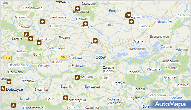 mapa Gdów, Gdów na mapie Targeo