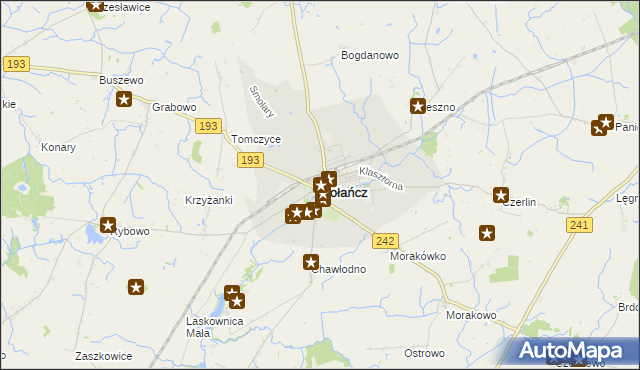 mapa Gołańcz, Gołańcz na mapie Targeo