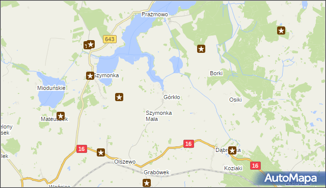 mapa Górkło, Górkło na mapie Targeo