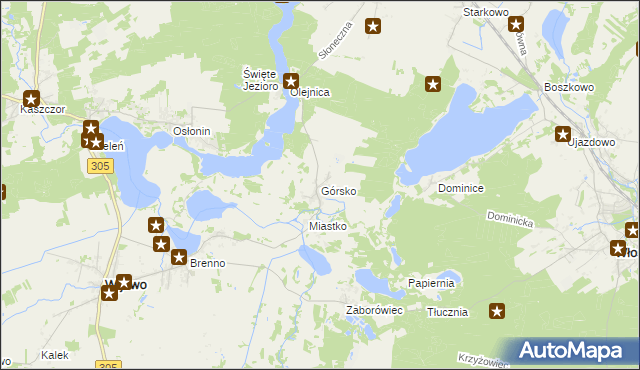 mapa Górsko gmina Przemęt, Górsko gmina Przemęt na mapie Targeo