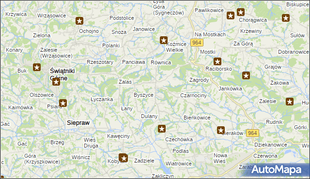 mapa Gorzków gmina Wieliczka, Gorzków gmina Wieliczka na mapie Targeo