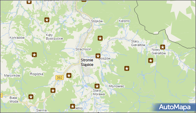 mapa Goszów, Goszów na mapie Targeo