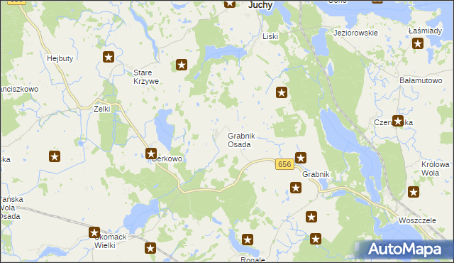 mapa Grabnik Osada, Grabnik Osada na mapie Targeo